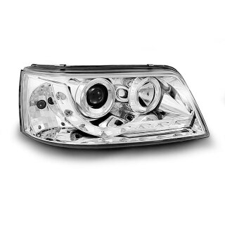 VW T5 LED Scheinwerfer "Daylight Chrome" 04/2003-08/2009 Set links + rechts