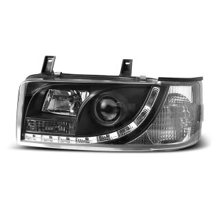 VW T4 LED Scheinwerfer "Daylight Black" 1990-03/2003 Set links + rechts