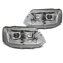 VW T5 LED Scheinwerfer "Tube Chrome" mit...