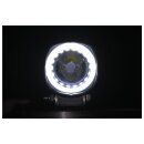 Motorradlampe Pureux SMAL15 – 6 cm / 15 W, Leuchte + Rohrklemme (25–31 mm)