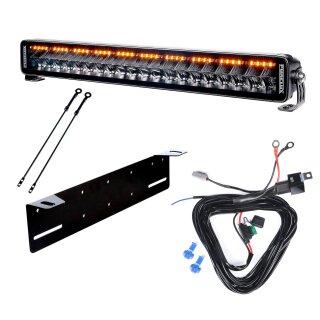 LED Lightbar PURELUX Flash S560 Gen2 – gerade / 200 W / Ref. 40, 1 Stk. – Komplettset mit Kennzeichenhalter