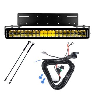 LED-Leiste PURELUX Flash S560 Gen2 – gerade / 200 W / Ref. 40, 1 Stk. – Komplettset mit Einbauhalterung