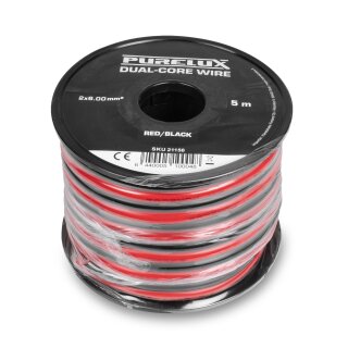 Kabel PURELUX Zweidrahtkabel, 6,00 mm² / 5 m