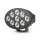 Arbeitsleuchte Pureux Black Raven 50 Oval – 15 cm / 50 W / breit