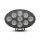 Arbeitsleuchte Pureux Black Raven 50 Oval – 15 cm / 50 W / breit