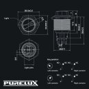 Schalter Pureux Ein/Aus/Ein HD-Drehschalter