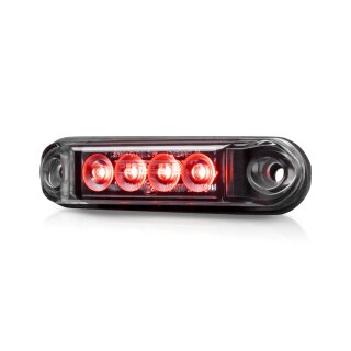 Markierungsleuchte PURELUX Spectre 4X Dark – 12/24 V / 1 W / 78 mm, rot