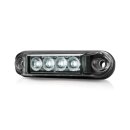 Markierungsleuchte PURELUX Spectre 4X Dark – 12/24 V 1W  78 mm, Weiß