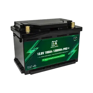 Idealakku Lithium Batterie LiFePO4 12V 100Ah MINI PRO Smart BMS mit Bluetooth Wohnmobil Untersitzbatterie mit Heizung