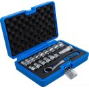 Durchsteck-Steckschlüssel-Satz | Gear Lock | SW 10 - 24 mm | 17-tlg.