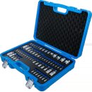 Bit-Einsatz- und Steckschlüssel-Einsatz-Satz | E-Profil / T-Profil (für Torx) / T-Profil (für Torx) mit Bohrung / TP-Profil (für Torx Plus) | 60-tlg.