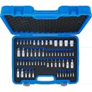 Bit-Einsatz- und Steckschlüssel-Einsatz-Satz | E-Profil / T-Profil (für Torx) / T-Profil (für Torx) mit Bohrung / TP-Profil (für Torx Plus) | 60-tlg.