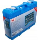 Bit-Einsatz- und Steckschlüssel-Einsatz-Satz | E-Profil / T-Profil (für Torx) / T-Profil (für Torx) mit Bohrung / TP-Profil (für Torx Plus) | 60-tlg.