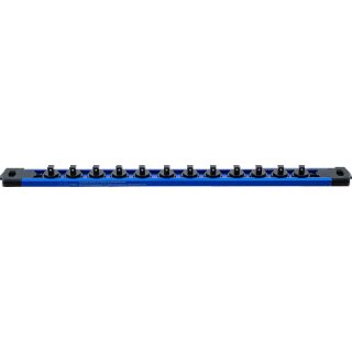 Halteschiene für 12 Steckschlüssel-Einsätze | magnetisch | für Antrieb 6,3 mm (1/4")