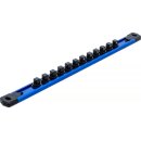 Halteschiene für 12 Steckschlüssel-Einsätze | magnetisch | für Antrieb 10 mm (3/8")