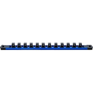 Halteschiene für 12 Steckschlüssel-Einsätze | magnetisch | für Antrieb 12,5 mm (1/2")