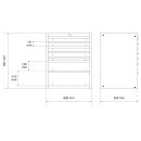 Schubladen-Unterschrank | 7 Schubladen | leer