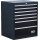 Schubladen-Unterschrank | 7 Schubladen | leer