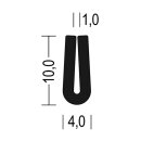 Kantenschutz Vollgummi 4x10mm
