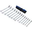 Maul-Ringschlüssel-Satz | mit flexibler Ringseite | SW 8 - 22 mm | 14-tlg.