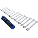 Maul-Ringschlüssel-Satz | mit flexibler Ringseite | SW 8 - 22 mm | 14-tlg.