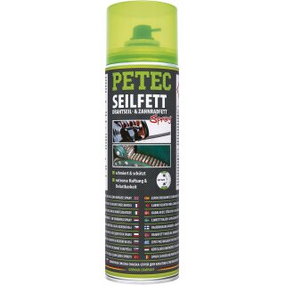 PETEC Seilfett, Drahtseil- & Zahnradfett Spray 500ml