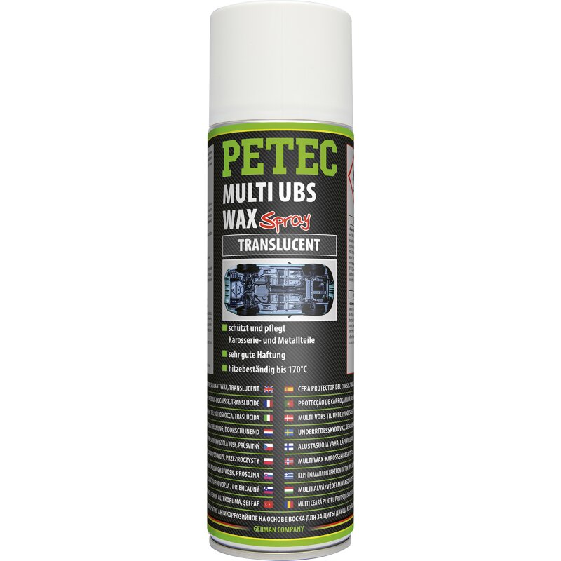 6000 ML (6X1) Petec UBS Wax Protezione Sottoscocca A Base Di Cera