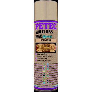 PETEC Multi UBS Wax schwarz Spray 500ml
