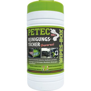 PETEC Reinigungstücher, Wipes-Box 120 Tücher