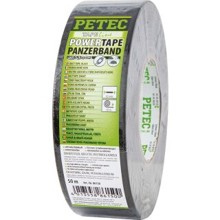 POWER TAPE/PANZERBAND, SCHWARZ, 50 MM x 50 M