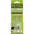 PETEC Schaumstoff-Montageband schwarz 2m x 12mmx 1mm