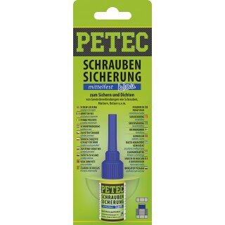 PETEC Schraubensicherung blau mittelfest, 5 G, SB-Karte