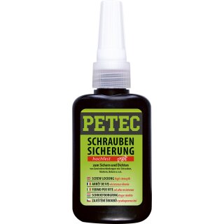 PETEC Schraubensicherung hochfest rot 50g