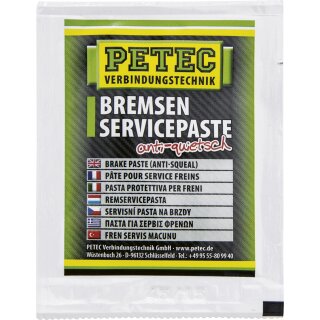 PETEC Anti-Quietsch Bremsenservicepaste 5g