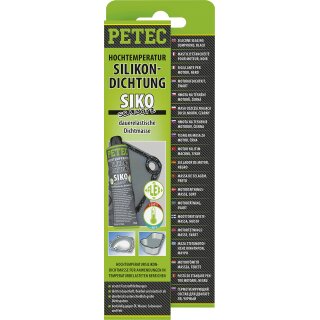 PETEC Hochtemperatur-Silikondichtung, SIKO schwarz 70ml