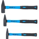 Schlosserhammer-Satz | Fiberglasstiel | DIN 1041 | 300 / 500 / 800 g | 3-tlg.