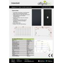 OLP 100W Solarpanel 12V Schindeltechnologie PERC