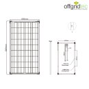 Offgridtec® 130w mono 12v solar panel