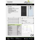 Offgridtec® 130w mono 12v solar panel