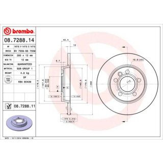 brembo Bremsscheibe