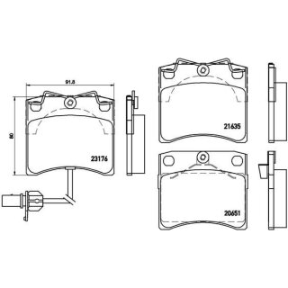 brembo Bremsbelagsatz, Scheibenbremse