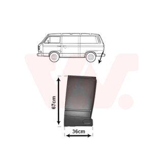 Kotflügelecke unten links, 670mm