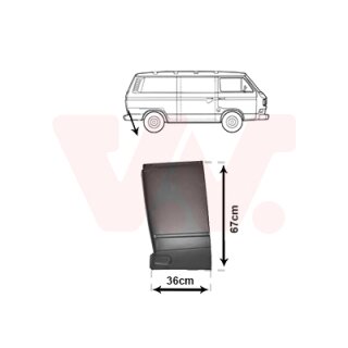 KOTFLÜGELHECKE UNTEN RECHTS, 670mm