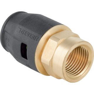 Thread-Connector PushFit 16mm x 1/2"