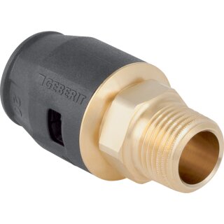 Übergang PushFit 16mm x 1/2" AG Messing