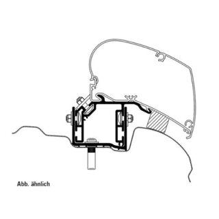 Adapter für Omnistor Dachmarkisen 6200/6300 - VW Crafter ab 2017 EU