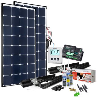Offgridtec 240W 12V MPPT Premium XL Wohnmobil Komplettset EBL-Option