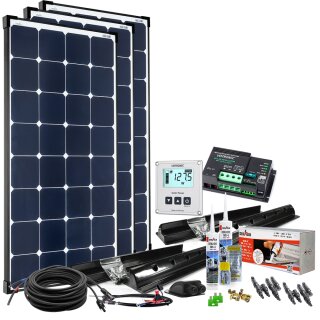 360W 12V MPPT Premium XXL- Wohnmobil Komplettset EBL-Option