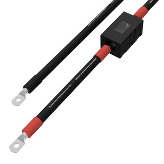 2,5m 16mm² Batteriekabel mit MIDI-Sicherungshalter Schraubklemmenanschluss auf M8