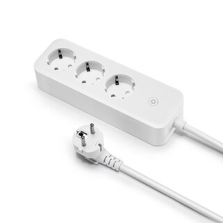 Offgridtec Smarte 3-fach Steckdosenleiste mit Smart Life- oder Tuya-App 1,8m Kabel
